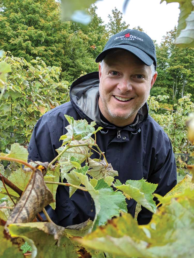 Mark LaClair the owner/winemaker of Seven Birches Winery