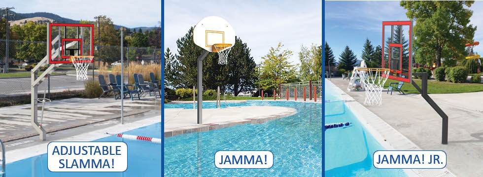 Spectrum Aquatics Poolside Basketball Hoops