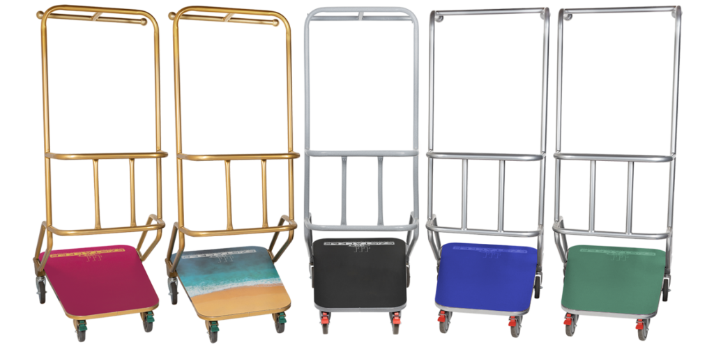 EZ Stacker from The Peggs Company - the only full-size luggage cart that stacks 