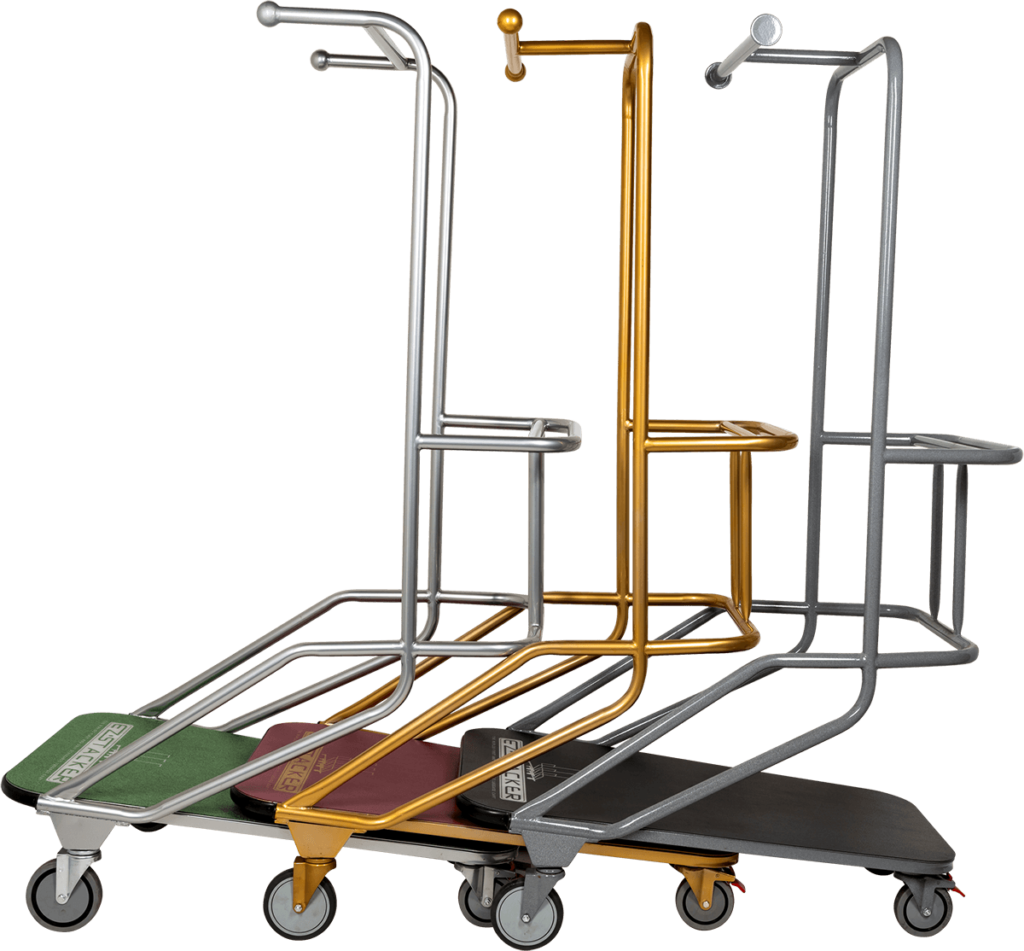 EZ Stacker from The Peggs Company - the only full-size luggage cart that stacks