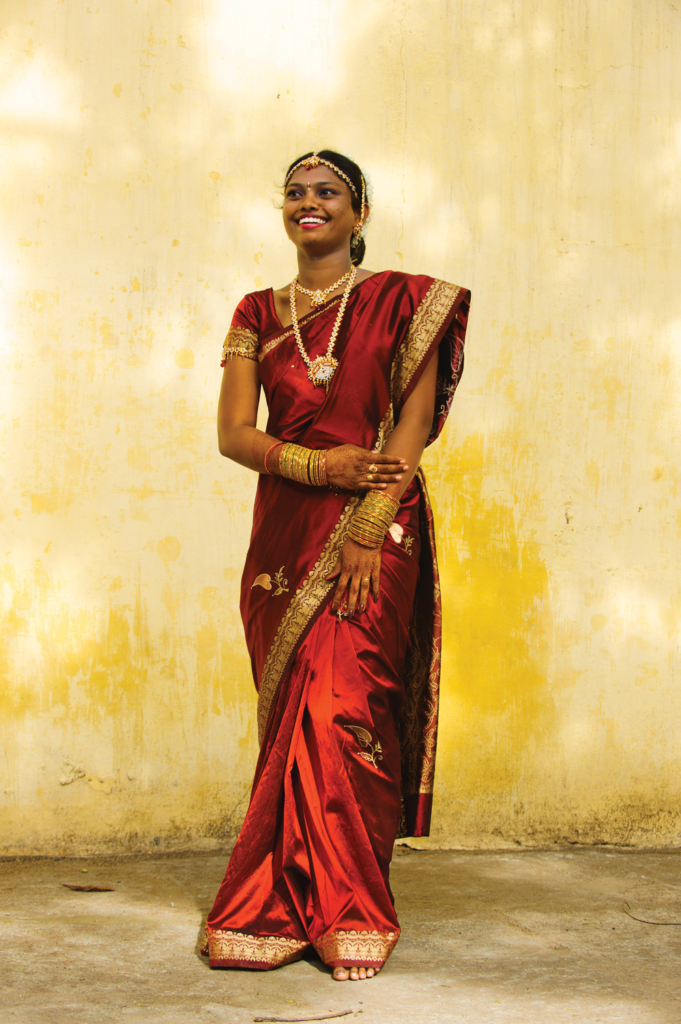 India Woman in red