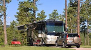Campsite at Rushmore Shadows Resort, a new Travel Resorts of America property located near some of America’s most iconic tourist destinations, including Mt. Rushmore