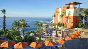 Poolside at the Sirena del Mar in Cabo San Lucas, Mexico.