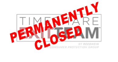 Timeshare Exit Team Permanently Closed