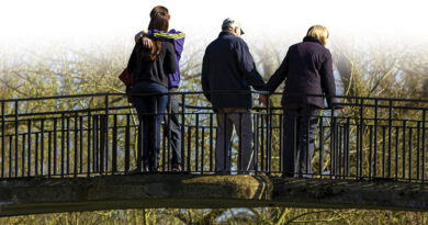 Millennials and Boomers on Bridge