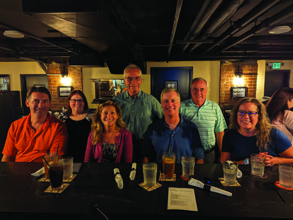 (L. to R.) Tom Petrisko, Rachel Belardo, Melinda Miramant, Bill Ryczek, Mark Raunikar, Harry Heller, and Maria Stublarec.