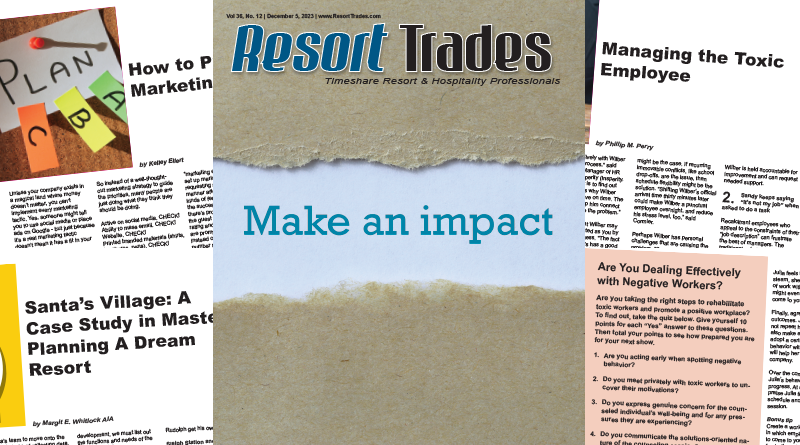 December 2023 Resort Trades Timeshare + Hospitality Magazine