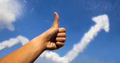 Thumbs Up and Sky Cloud Up