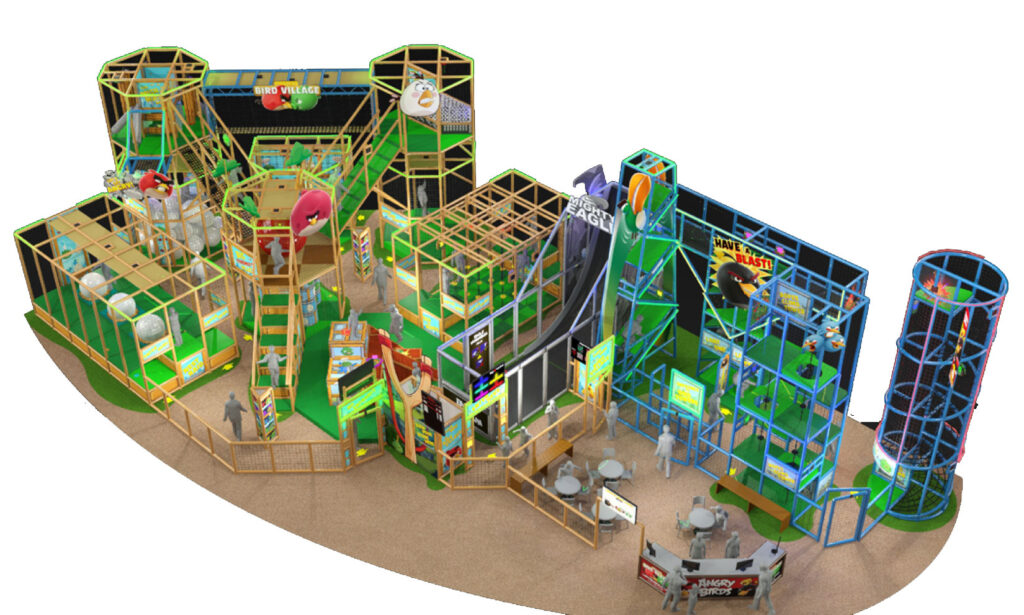 IPlayCo is bringing the “Angry Birds” phone app to life in their Tag Active Adrenaline Park