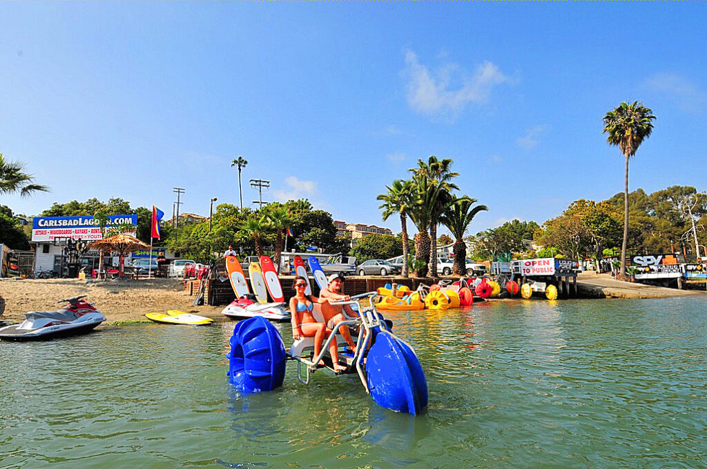 Aqua-Cycle Water Trikes are self-propelled and easy to use.