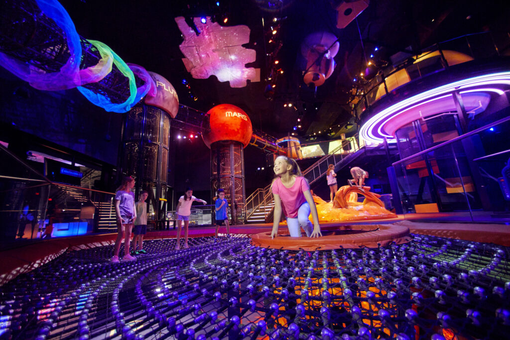 Kids enjoy the Planet Play interactive experience (Photo: Kennedy Space Center)