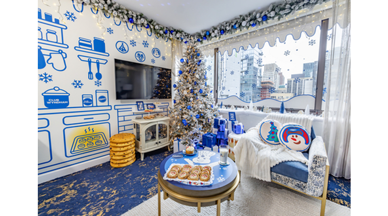 The Pillsbury Let It Dough Suite at Club Wyndham Midtown 45 is a first-of-its-kind, whimsical, cottage-core inspired retreat designed to feel like the sweetest holiday home-away-from-home in the heart of New York City.