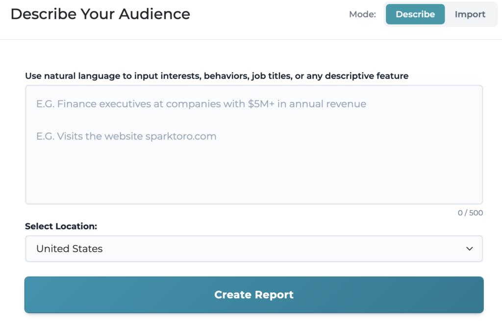 SparkToro's audience research tool now accepts natural language descriptions instead of single data inputs — a small interface change that reflects a significant shift in how AI processes context. The richer the description, the more useful the output.