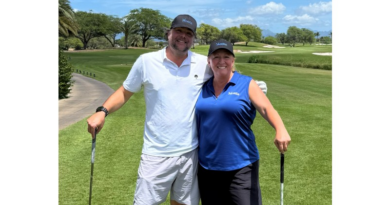 Vacatia’s Head of Sales Lee Johnson and Head of Partner Services Michelle DuChamp at the 2025 ARDA-Hawaii Scholarship Golf Tournament